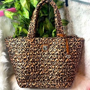 BRIGHTON Tote travel Bag purse weekender leopard